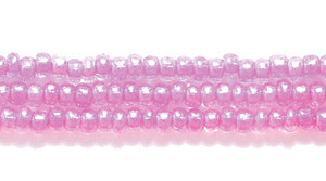 11SB792: CZ Seed Bead Colorlined Pink 11/0 6HK