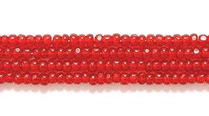 13SB244-C: CZ Seed Bead Charlotte True Cut TR Ruby 13/0 18HK