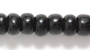 1SB109: CZ Seed Bead Opaque Black 1/0 15STR