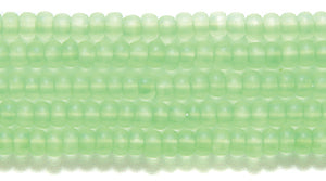 10SB684-NT: CZ Seed Bead Neon Green On Crystal 10/0 5HK