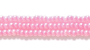 11SB693: CZ Seed Bead Pearl DK Pink 11/0 6HK