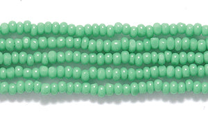 13SB184-C: CZ Seed Bead Charlotte Opaque Green 13/0 18HK