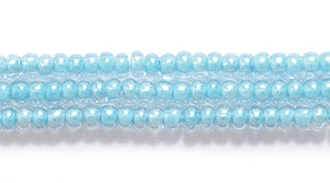 11SB787: CZ Seed Bead Colorlined Green 11/0 6HK