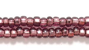 8SB498: CZ Seed Bead Silver Lined Amethyst 8/0 6HK