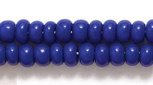 6SB176: CZ Seed Bead Opaque Royal Blue 6/0 36STR