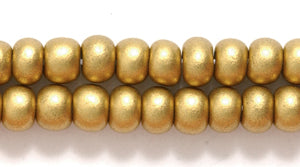 6SB952-ME: CZ Seed Bead Silky LT Gold 6/0 36STR