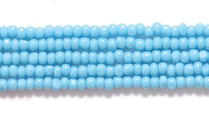 13SB164-C: CZ Seed Bead Charlotte Opaque Turquoise 13/0 18HK