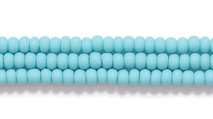 11SB185-M: CZ Seed Bead Op Turquoise Green Matte 11/0 6HK