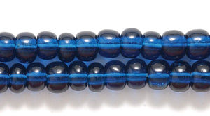 6SB269: CZ Seed Bead TR Montana Blue 6/0 36STR