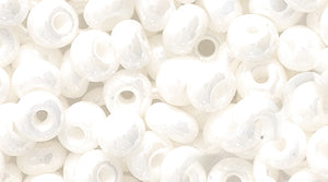 6SB312-L: CZ Seed Bead Sfinx White 6/0 Loose-110GM