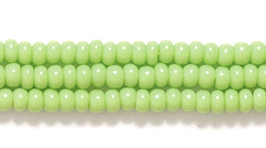 10SB180: CZ Seed Bead Opaque Pale Green 10/0 5HK