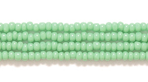 13SB182-C: CZ Seed Bead Charlotte True Cut LT Green 13/0 18HK