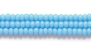 11SB162: CZ Seed Bead Op LT Turquoise Blue 11/0 6HK