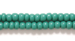 8SB186: CZ Seed Bead Opaque DK Green 8/0 3HK