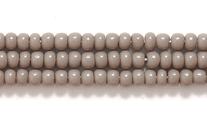 10SB105: CZ Seed Bead Opaque Gray 10/0 5HK