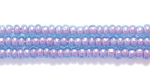 11SB769: CZ Seed Bead Colorlined Blue/Amy 11/0 6HK