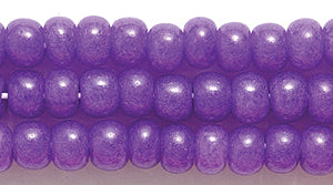 6SB996: CZ Seed Bead Dyed Bright Purple #17828 6/0 36STR