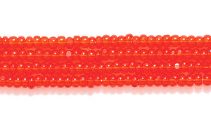 13SB238-C: CZ Seed Bead Charlotte TR DK Orange 13/0 18HK