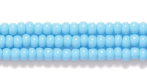 10SB162: CZ Seed Bead Opaque LT Turquoise Blue 10/0 5HK