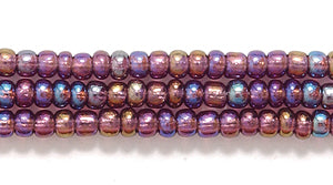 10SB598-T: CZ Seed Bead TR Amethyst AB 10/0 5HK