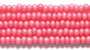 10SB195-TA: CZ Seed Bead Terra Pearl Opaque Rose Pink 10/0 5HK