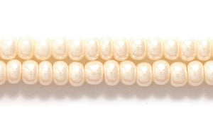 8SB652: CZ Seed Bead Pearl Eggshell 8/0 6HK