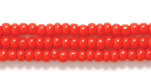 10SB144: CZ Seed Bead Opaque MED Red 10/0 5HK