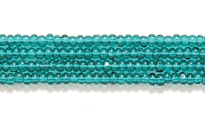 13SB287-C: CZ Seed Bead Charlotte Cut TR Emerald 13/0 18HK