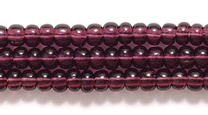 8SB299: CZ Seed Bead TR Deep Amethyst 8/0 6HK