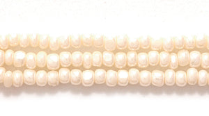 11SB652-C: CZ Seed Bead True Cut Pearl Egg Shell 11/0 6HK