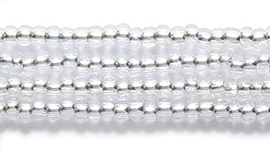 11SB412-RH: CZ Seed Bead Silver Lined Crystal 11/0 Round Hole 6HK