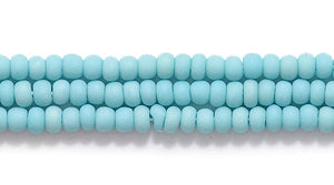 11SB585-M: CZ Seed Bead Turquoise Green ABMatte 11/0 6HK