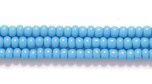 11SB165: CZ Seed Bead Op DK Turquoise Blue 11/0 6HK