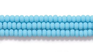 11SB164-M: CZ Seed Bead Op Turquoise Blue Matte 11/0 6HK