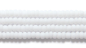 11SB112-M: CZ Seed Bead Op White Matte 11/0 6HK