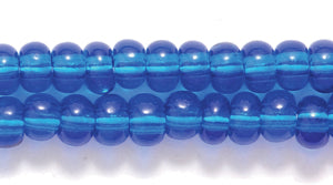 6SB268: CZ Seed Bead TR Capri Blue 6/0 36STR