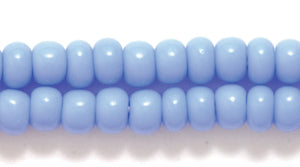 6SB170: CZ Seed Bead Opaque Powder Blue 6/0 36STR