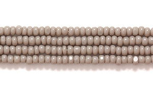 13SB105-C: CZ Seed Bead Charlotte True Cut Opaque Gray 13/0 18HK