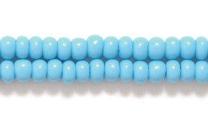 8SB164: CZ Seed Bead Opaque Turquoise Blue 8/0 3HK