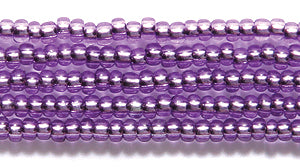 11SB495-SY: CZ Seed Bead Silverlined Coated Amethyst 11/0 6HK