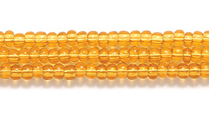 11SB254-7: CZ Seed Bead MED Topaz 11/0 6HK