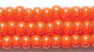 6SB334: CZ Seed Bead Sfinx DK Orange 6/0 36STR