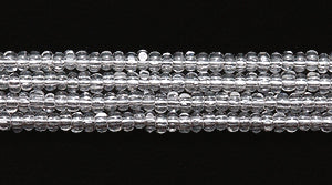 13SB212-C: CZ Seed Bead Charlotte Cut Crystal 13/0 18HK