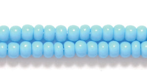 8SB162: CZ Seed Bead Opaque LT Turquoise 8/0 3HK