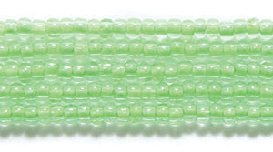 11SB784-N: CZ Seed Bead Neon Lined Green 11/0 Uv Reactive 6HK