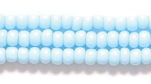 8SB161: CZ Seed Bead Op Pale Turquoise Blue 8/0 3HK