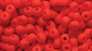 25TQ643-NS: Czech Infinity Red Silk Matte Prl 2x5mm - 1200 Pieces