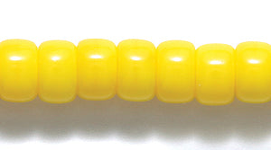 6RC122: CZ Crow Roller Opaque Yellow 6mm 300PC