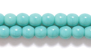 4RD185: CZ Round Opaque Turquoise Green 4mm 1000PC