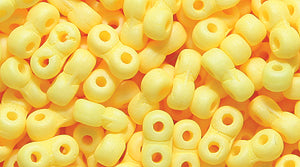 25TQ624-M: Czech Infinity Yellow Silk Matte Prl 2x5mm - 1200 Pieces